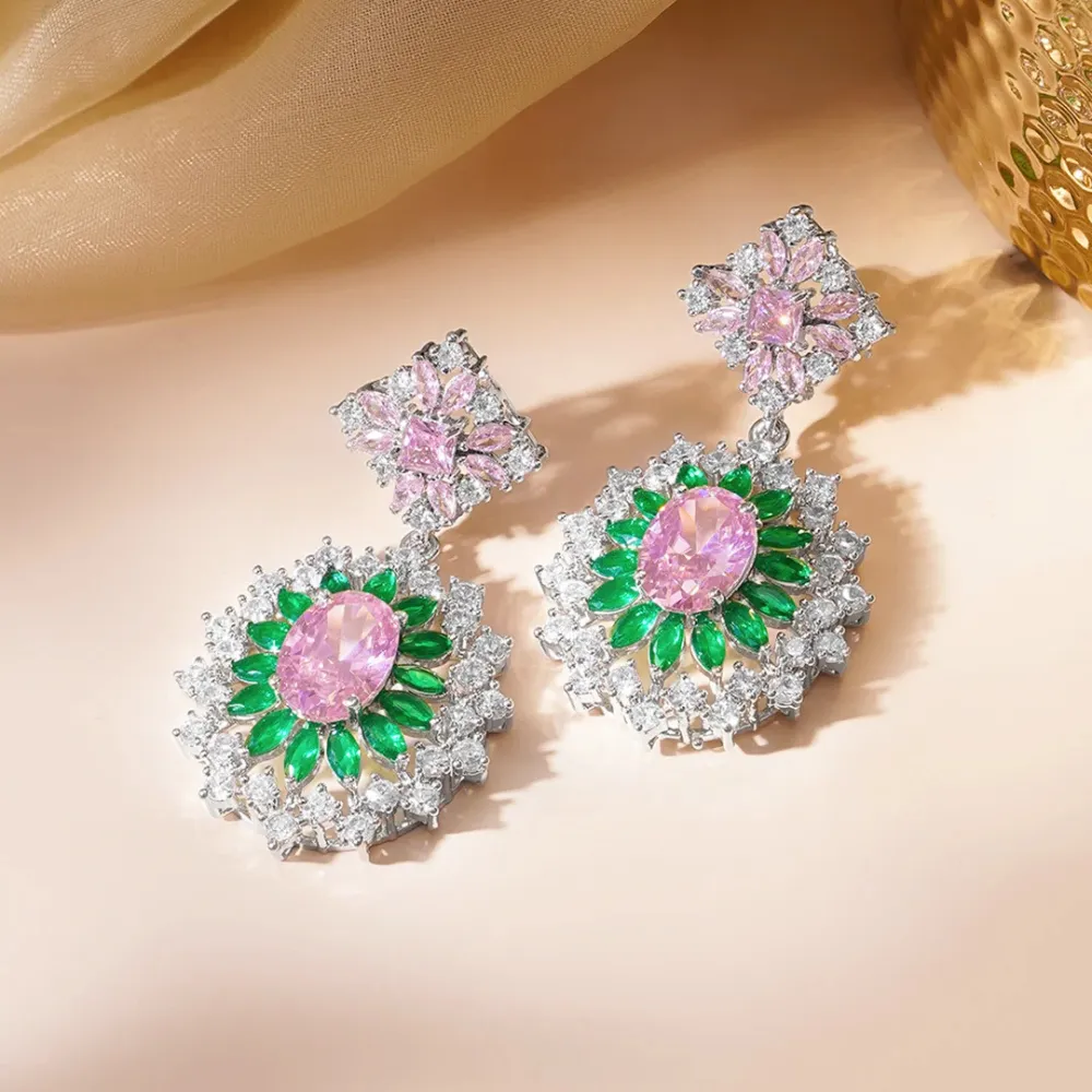 Blossom Spark Statement Earrings - Image 2