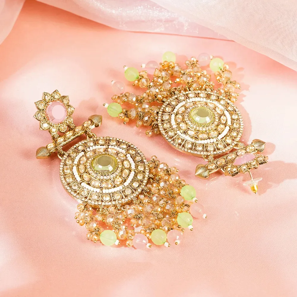 Pastel Glow Chandelier Dream Earrings - Image 2